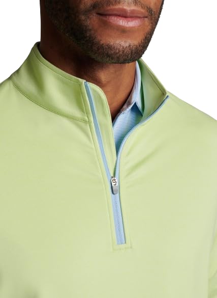 PETER MILLAR Men's Crown Sport Perth Performance Quarter Zip, Spritzer, Small2
