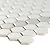 MSI White and Gray 12 in. x 12 in. Hive Pattern Matte Porcelain Mosaic Tile for Kitchen Backsplash, Bathroom Wall, Shower, and Floor
