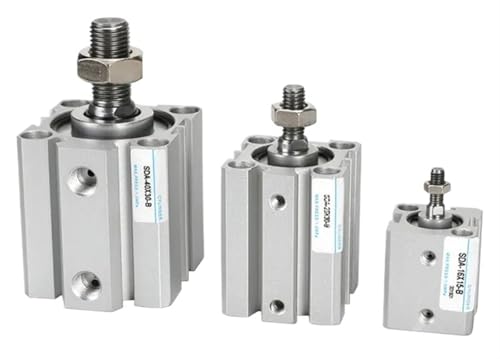 Cilindro de aire compacto SDA con vástago de rosca macho y 32mm 2