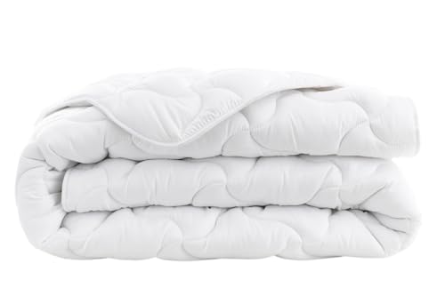 Abeil - Couette Chaude Acaristop - Anti Acariens et Bactériens - Enveloppe Microfibre Douce, Garnissage Polyester 400g/m² - Lavable en Machine - Certifiée...
