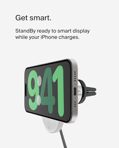 Belkin 15W MagSafe-Compatible Wireless Car Charger, Vent Mount - image 9