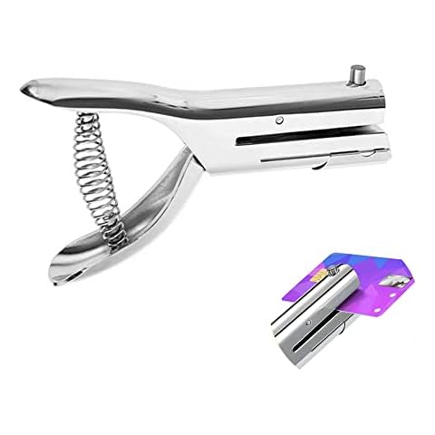 LMYDIDO 2-inch Reach 1/4 inch Single Hole Punch Heavy Duty Hole Puncher Single Round Paper Punch Portable Hand Held Long Reach Hole Punch for Paper Cards Plastic Cardboard (6mm Hole) Cover
