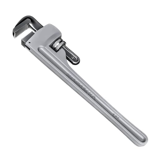 Aluminum Alloy Industrial-grade Adjustable Pipe Pliers Household Universal Wrench Fast Dual-purpose Multi-functional Plumbing (Color : 12 inch)