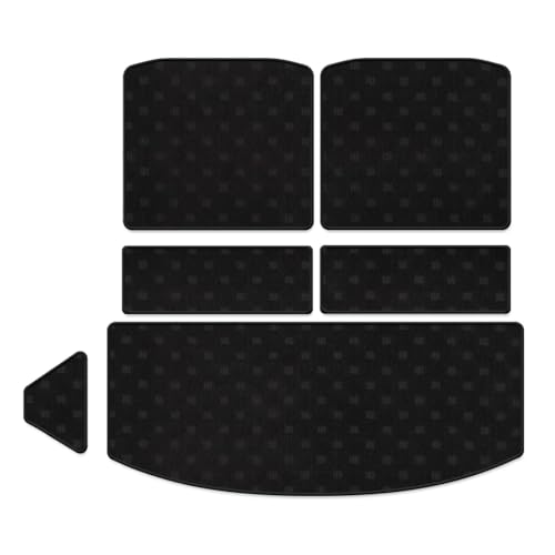 Hotfield マツダ 互換品 新型 CX-80 CX80 KL系 ラゲッジルームマット STDブラック ロック糸カラー:ブラック