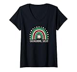 Diseño de arco iris Caltagirone para papá, mamá, abuelo, abuela, hija, hijo, adolescente, niño, niña, vacaciones, viajes, vacaciones, Navidad, cumpleaños. Si te gusta Caltagirone, Sicilia, te encantará esta alegre ilustración retro del arco iris. ¡Muestra tu orgullo siciliano!