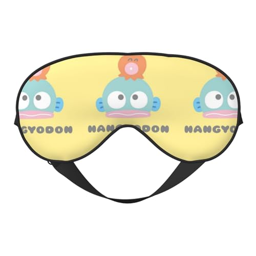 ハンギョドン 睡眠用 遮光 目隠し 可愛い 安眠 快眠 軽量 キャラクターズ グッズ ポーチ付き ケース付き 自由調整可能 子供 男の子 女の子 ye20