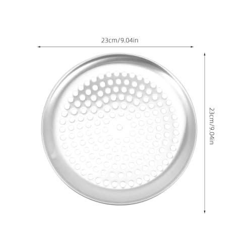 MUCKLILY Durable Stainless Steel Pizza Tray 12-Inch Perforated Pan for Oven Use, Ideal for Baking Cakes and Hosting Gatherings - Image 4