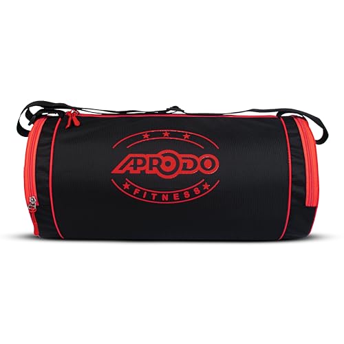 Image of APRODO Polyester PU Coated Sports Duffle /Shoulder /Gym Bag for Men & Women, 23L (18 x 9 x 9) Inch
