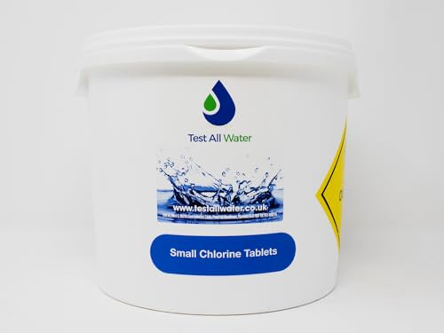 Testallwater - Small Chlorine Tablets 20g, 5kg | Stabilised to Minimise Sunlight Loss | Ideal for Floating Dispensers & Chlorine Feeders | Compatible with Bromine Systems