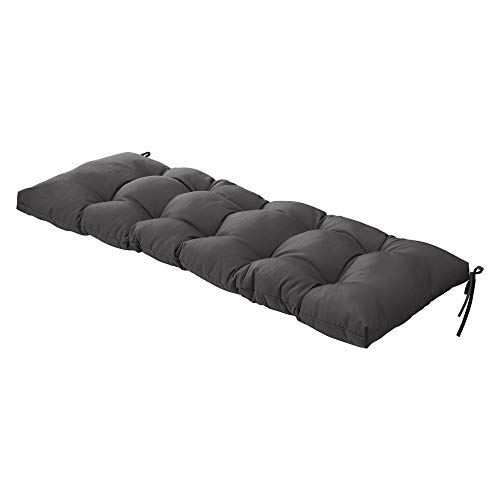 Image of QILLOWAY Outdoor Bench Cushion - 51x18x4 Inch Waterproof Patio Bench Cushion, Durable Bench Cushions for Outdoor Furniture, Replacement Outdoor Bench Cushions for Garden, Deck,Dark Grey
