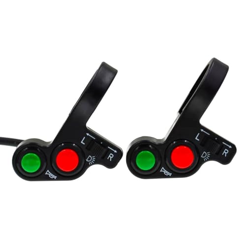 Interruptor de motocicleta para luces y bocina con conmutador resistente de intermitentes 2