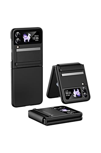 Galaxy Z Flip 3 ile Uyumlu Kılıf Hingle Bant Standlı Kordonlu Kapak