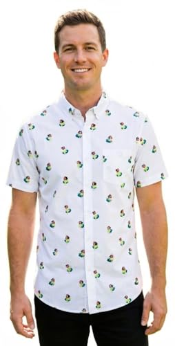 Image of Molokai Surf Button Down Slim Fit Hawaiian Short Sleeve Shirts