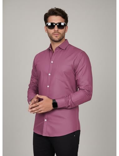 Image of Diverse Men's Stylish Poly Cotton Casual Shirt || Full Sleeve Button-Down Shirt with Single Pocket || Comfortable Breathable Fabric || Perfect for Casual Office and Outing Wear