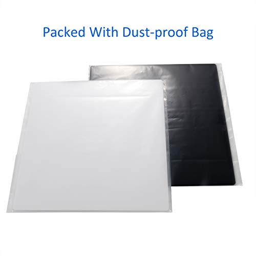 Niubee Acrylic Reflective Display Board For Product Photo Background Shooting Tables Props (12X12 Inch, Black + White) #TOP4