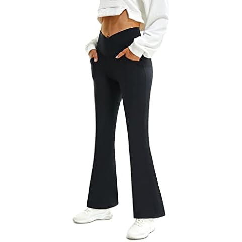 FireSwan Women's Crossover Flare Leggings Cover