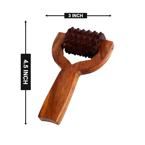 Image of Flavoma Balyantra Wooden Roller Massager For Scalp | Acupressure Roller Massage | Head Massager For Hair Growth | Manual Head Massager | Promotes Hair Growth | Dandruff Removal
