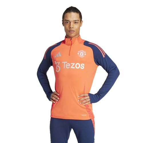 adidas Manchester United Tiro 24 - Camiseta de entrenamiento para hombre 2024 2025, Rojo/índigo, M