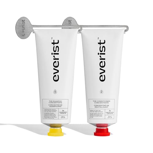 Everist The Haircare Essentials Duo, Includes Shampoo & Deep Conditioner, Repairs Hair, Ideal for Sensitive Scalp, Hydration and Smoothing, Plant-based, Color-safe, 3.4 fl oz Each