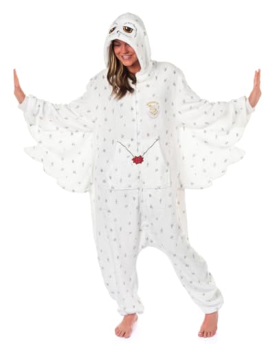 INTIMO Harry Potter Union Suit Women's Kigurumi Hedwig Pajama Costume (S/M)