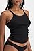 Bonds Women's Soft Chesty Tank Top in Stretchy 100% Cotton Rib for Women, 2-Pack Black