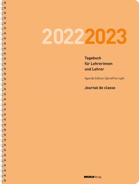 Agenda Edition light SpiralFlex 2022/23 : Tagebuch für Lehrerinnen und Lehrer
