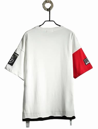 Hello MrLin Men's Techwear Japanese Harajuku Streetwear Hip Hop Short Sleeve T-Shirt