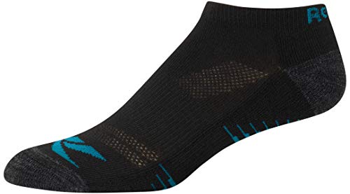 Reebok Women's Athletic Socks - Performance Cushioned Low Cut Socks (6 Pack), Size 4-10, Pure Black Logo4
