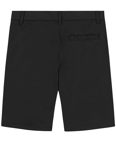 Image of Nautica Boys' School Uniform Performance Khaki Shorts, Moisture Wicking