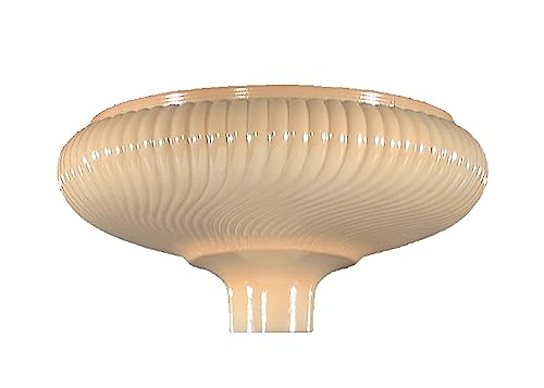 B&P Lamp 09000 ® 14 Inch Dia., Nu-Gold Rib Swirl Torchiere Shade cover