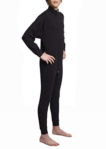 Sherwood Enfants One Piece Functional Intimate I Long Sleeve Zipper I Cold Suit I Noir I 140