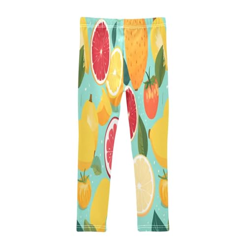 Bolaz Toddler Girls Leggings Printed Yoga Pants Leggings Yellow Red Orange for Kids2