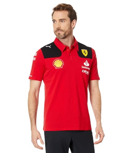 PUMA Ferrari SF Team Polo Vêtement Formule 1 Rouge Homme