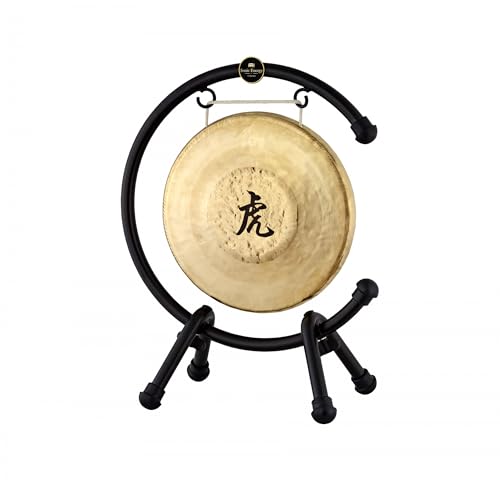 Sonic Energy Tisch Gong Ständer – Zubehör für Gongs und Tam Tams bis 56 cm – Pulverbeschichteter Stahl, schwarz (TMTGS-L)