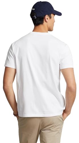 POLO RALPH LAUREN Mens Crew Neck T-Shirt (L, NewWhite)