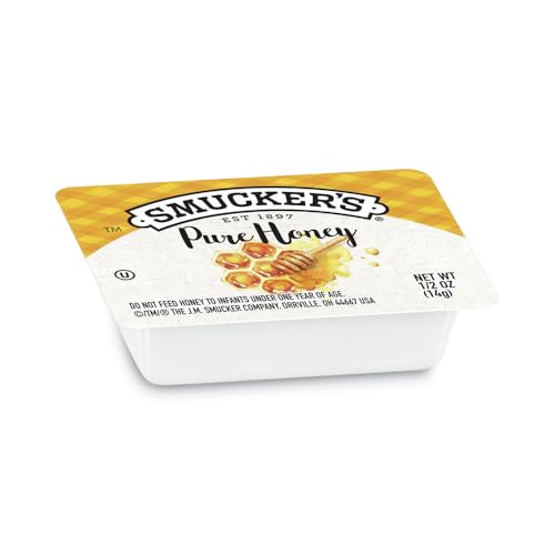 Image of Smucker's Pure Honey, 1 /2 oz Plastic Portion Control Cup, 200 Count Case