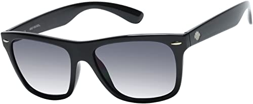 Harley-Davidson Men's Square Sunglasses – Men's Biker Sunglasses with Smoke Lenses and 100% UV Protection