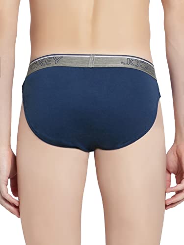 Image of Jockey 8044 Men's Super Combed Cotton Rib Solid Brief with Ultrasoft Waistband