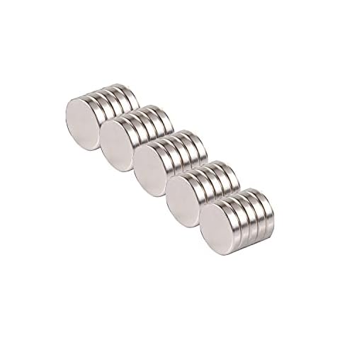 Neodymium Magnets, 25pcs Multi-Use Refrigerator Magnets 6mm x 2mm Round Whiteboard Magnet Cover