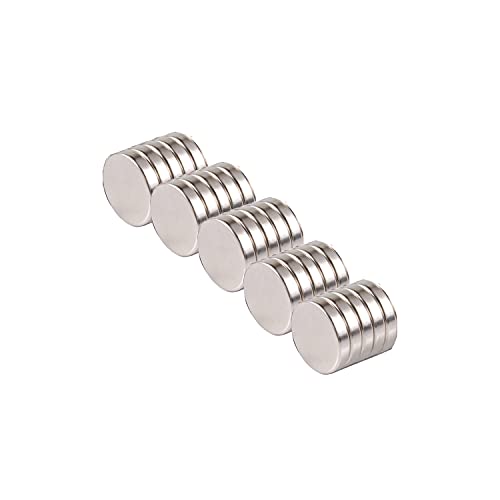 Neodym Magnete, 25 Stück Kühlschränke Magnete 6mm x 2mm Mini Whiteboard Rund Magnete Cover