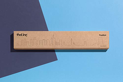 The Line, Frankfurt Metal Silhouette Wall Art, black, 50L x 50W cm - Image 2