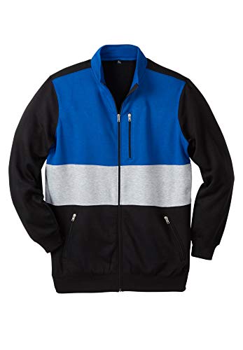KingSize Men's Big & Tall Full-Zip Fleece Jacket
