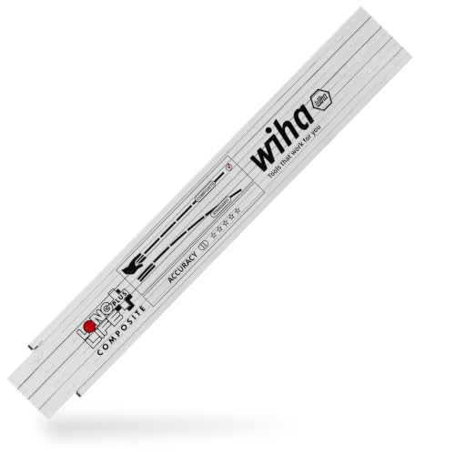 Wiha Metro plegable LongLife® Plus Composite de 2 m métrico, de 10 eslabones 15 mm (37067)
