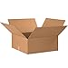 Partners Brand Flat Corrugated Boxes, 20-Inch x 20-Inch x 7-Inch, Kraft, 15/Bundle (20207)