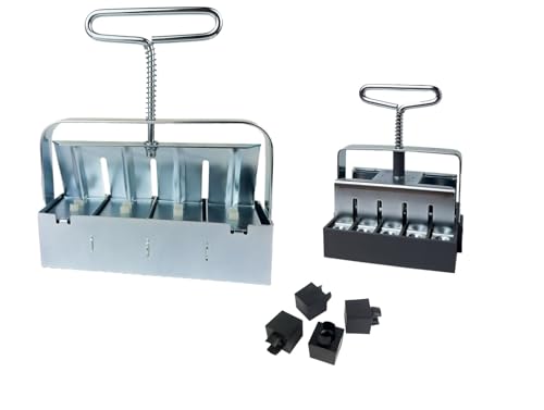 Authentic Ladbrooke Soil Block Maker 3-Pc. Basics Nesting Set - Includes Mini 4, Micro 20, Cubic Inserts. Made in England