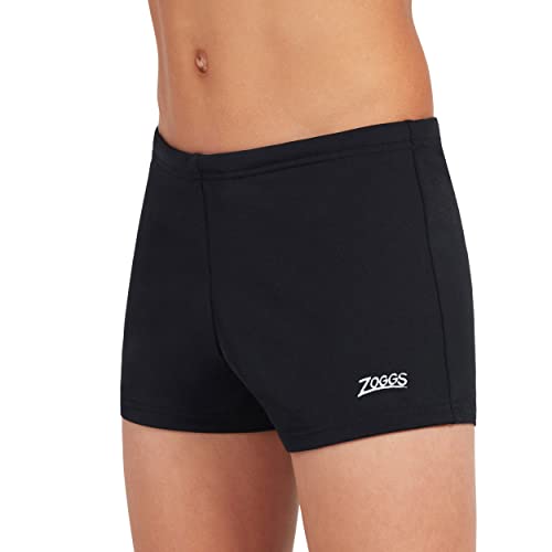 Zoggs Boy's Cottesloe Hip Racer Board Shorts, Black, 8 Years