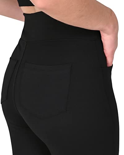 Image of RAJO Cotton Blend Lycra Soft Comfortable Breathable Fabric Fancy Fully Stretchable Trouser Skinny Fit High Rise Elastic High Waist Full Legnth Pants for Womans & Girls