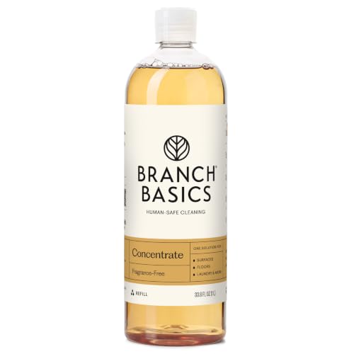 Branch Basics Concentrate Refill (33.8 oz) | All Purpose Multi-Surface Cleaning Concentrate - Replace Every Household Cleaner | Plant & Mineral-Based Human-Safe Fragrance Free