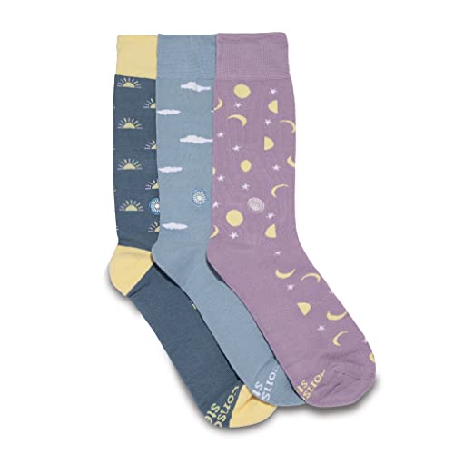Image of Conscious Step Women's Fair Trade Organic Cotton Crew Socks | 3 Pack | Every Pair Helps Support our Humanitarian Partners