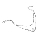 pulsera de alpaca precios Tobillo de metal: diseño de cadena ajustable, ajustará el tamaño libremente, pie de cadena